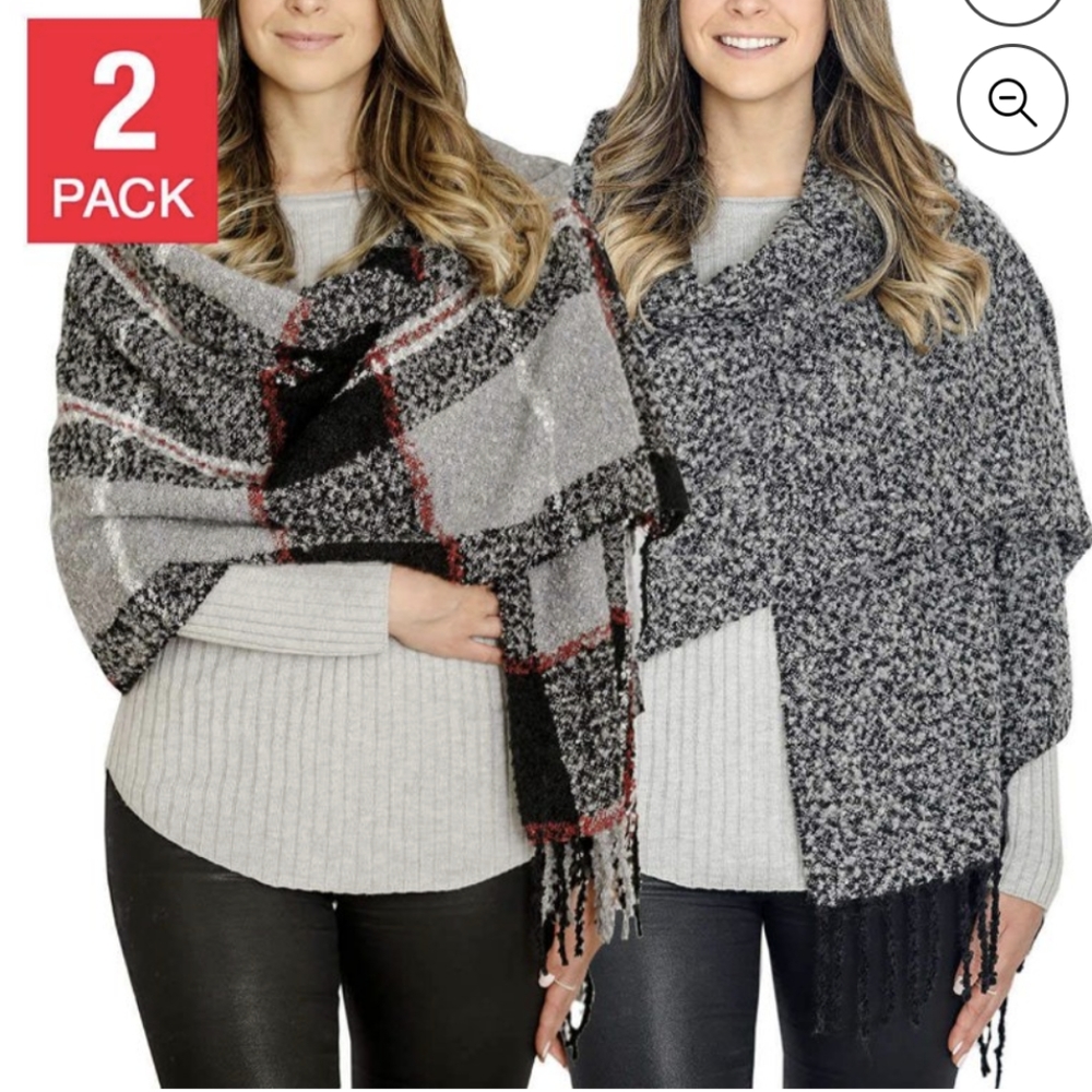 NIP- Emanuel Geraldo 2 Pack Blanket‎ Scarf
